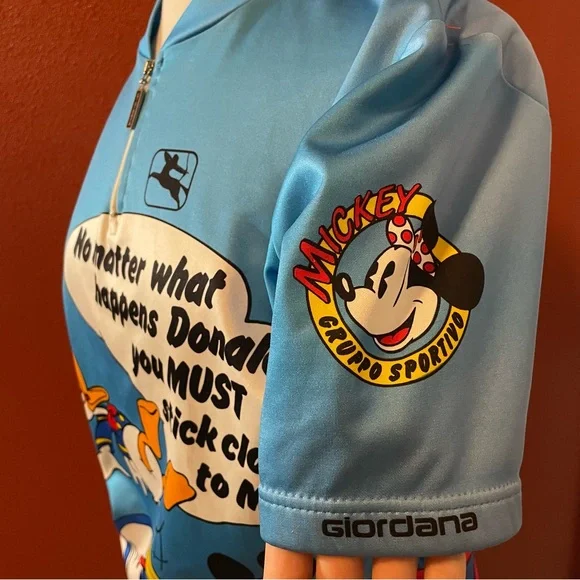 Giordana x Disney Men’s Vintage 90’s Mickey‎ Mouse & Donald Duck Cycling Shirt